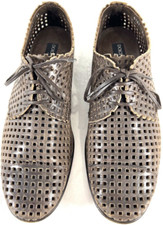 DOLCE & GABBANA Brown Perforated Leather Derby Shoes Made in Italy 8.5UK -9.5US
