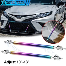 10‘’-13‘’ Adjustable NEO Bumper Lip Splitter Diffuser Strut Rod Tie Support Bar