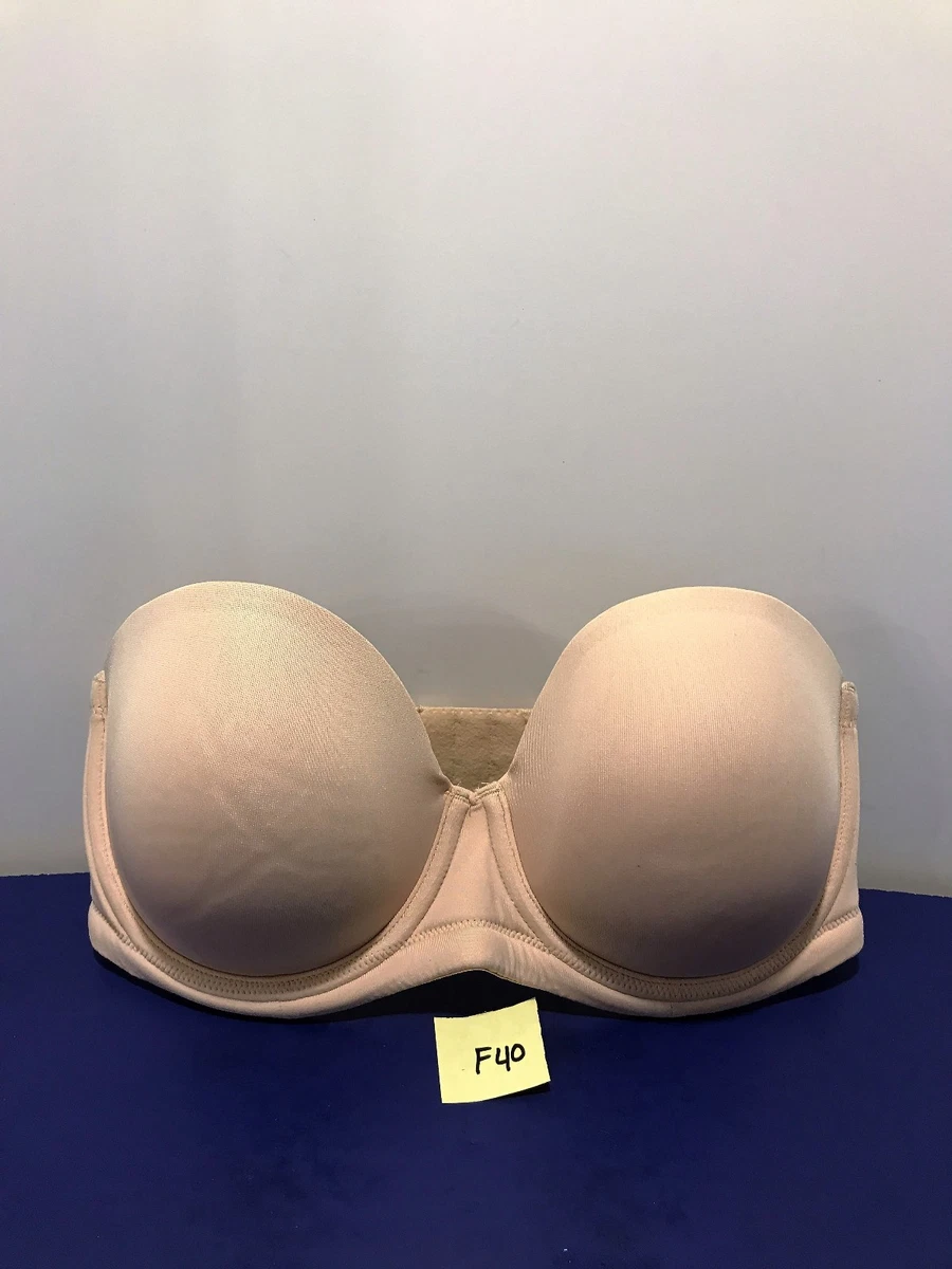 NEW Nude WACOAL Strapless 'Red Carpet' Bra US 34DD 854119 F40