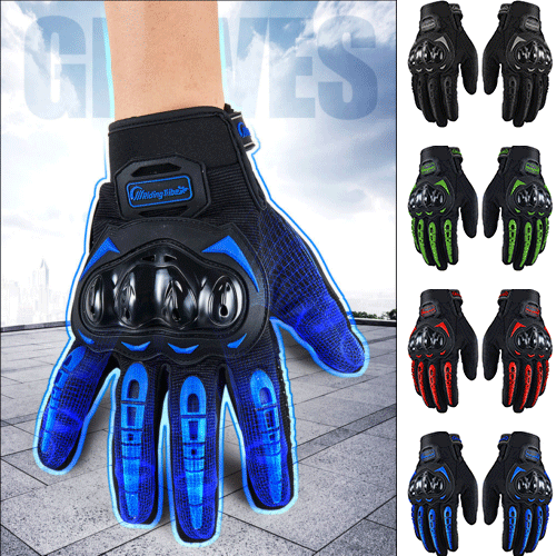Racing Motorcycle Motorbike Motocross Riding Dirt Bike Full Finger Sports Gloves - Picture 2 of 17