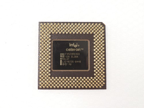Intel Celeron SL3BA FV524RX433 433MHz 128KB Socket 370 CPU Processor | eBay
