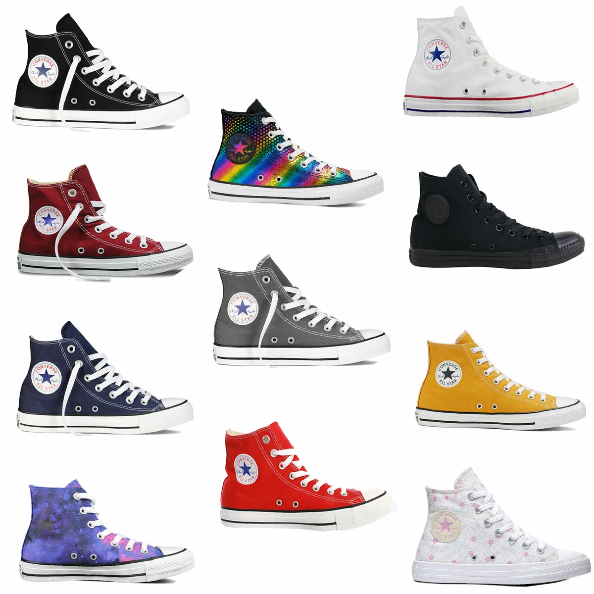 Converse Women's Chuck Star Hi Sneaker Chucks Hi-Top Shoes | eBay