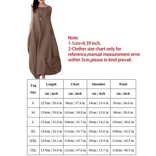Damen Sommer-Maxikleid Urlaubkleid Taschen Strandkleid Freizeitkleid - Bild 3 von 17