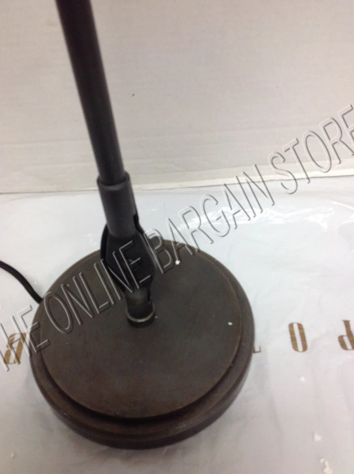 Luminária de mesa Pottery Barn Sidney vintage tarefa antiga BRNZ SEM SOMBRA - Imagem 3 de 4