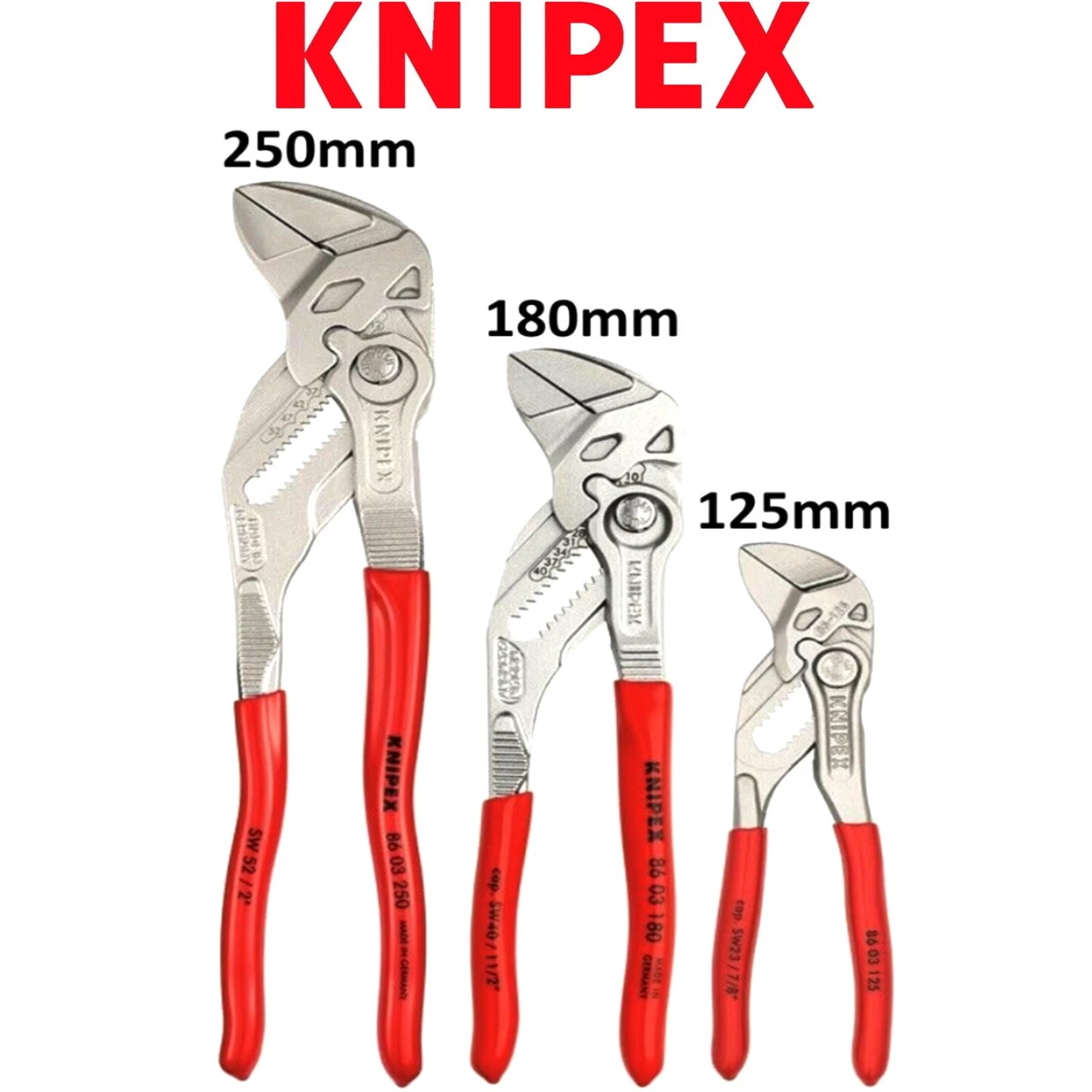 Knipex 3-Piece Pliers Wrench Set