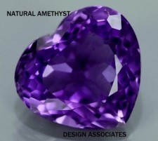 AFRICAN AMETHYST 7 MM HEART CUT ALL NATURAL AAA