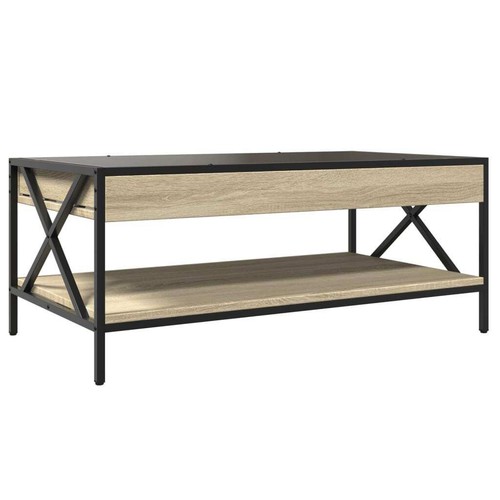 Couchtisch mit Infinity-LED Sonoma-Eiche 90x50x38 cm - Bild 8 von 11