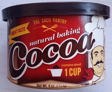 The Saco Pantry Natural Baking Cocoa 4 Oz each (Pack of 2)