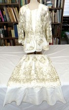 3K Fashion Three Piece Wedding Outfit White Size L