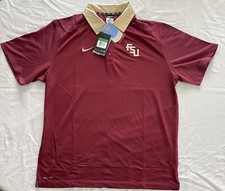 NCAA Florida State Seminoles NIKE DRI-FIT Polo Golf Shirt Mens Size XL