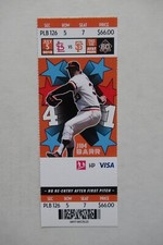 SAN FRANCISCO GIANTS VS ST. LOUIS CARDINALS 7/5/2018 FULL TICKET ~ JIM BARR