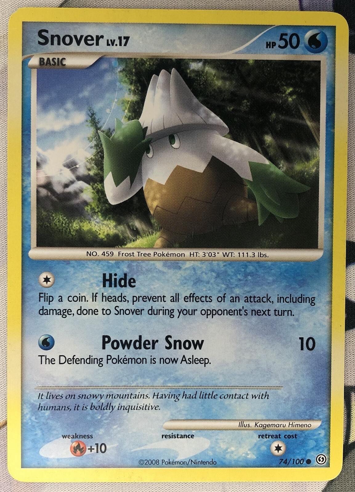SNOVER - 74/100 - Stormfront - Pokemon Card - LP