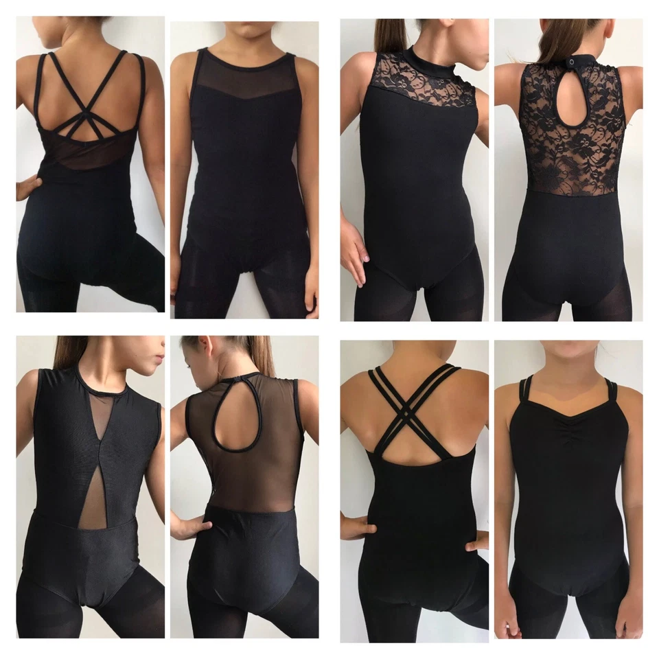 Leotard.Black Ballet Costume.UK Stock - Image 2 of 4