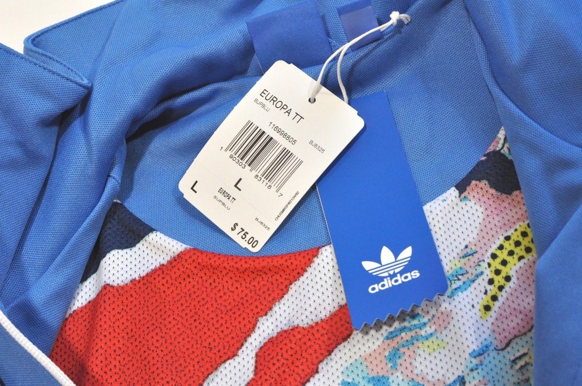Adidas Originals Europa TT Womens jacket blue size Large | eBay
