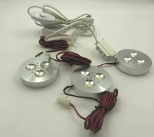 3 PCS LED Under Cabinet Light Kit For Closet Kitchen Counter  Display Lighting