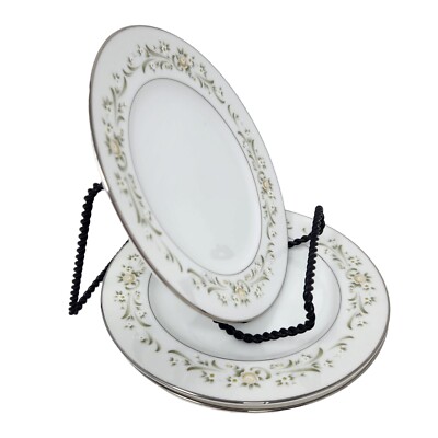 Sango China Debutante 3688 Bread Butter Plate Floral Platinum Japan 3