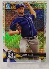 ⚾️2018 bowman mega box LOGAN ALLEN (rookie/mojo refractor) #BCP99⚾️ *Padres*