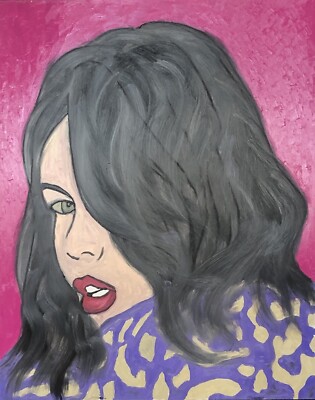 Original Ölgemälde Frau Portrait 80x100 cm Moderne Kunst Unikat Daniel Pultorak