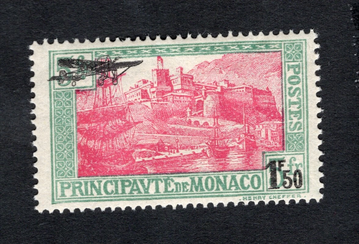 Monaco 1933 stamp Mi#137 START10%ONLY MH CV=66$