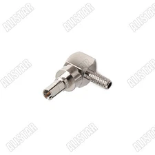 1x CRC9 Male Plug Right Angle Crimp Connector for RG174 RG316 LMR100 Coax Cable