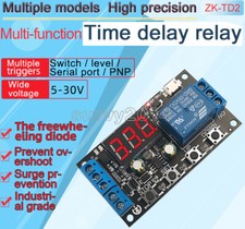 DC 5V 12V 24V Digital LED Cycle Timer Delay Switch Turn Off/On Time Relay Module