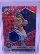 DOMANTAS SABONIS 2020-21 Panini Mosaic RED REACTIVE Prizm Cereal Box Pacers