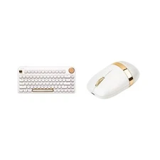 Azio IZO Wireless BT5/USB PC & Mac Mechanical Keyboard (White Blossom) and Bl...
