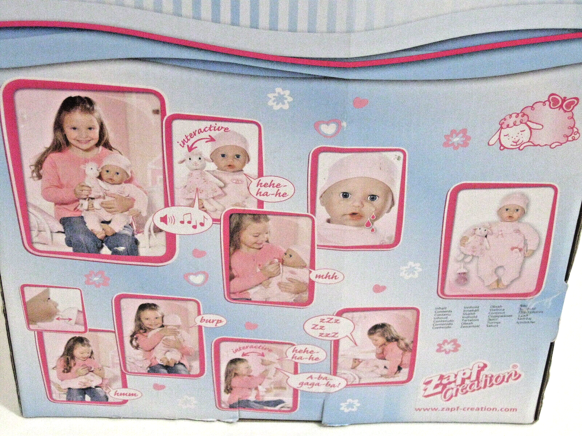 Baby Annabell 2009 Girl Doll Interactive Lamb Cries Real Tears