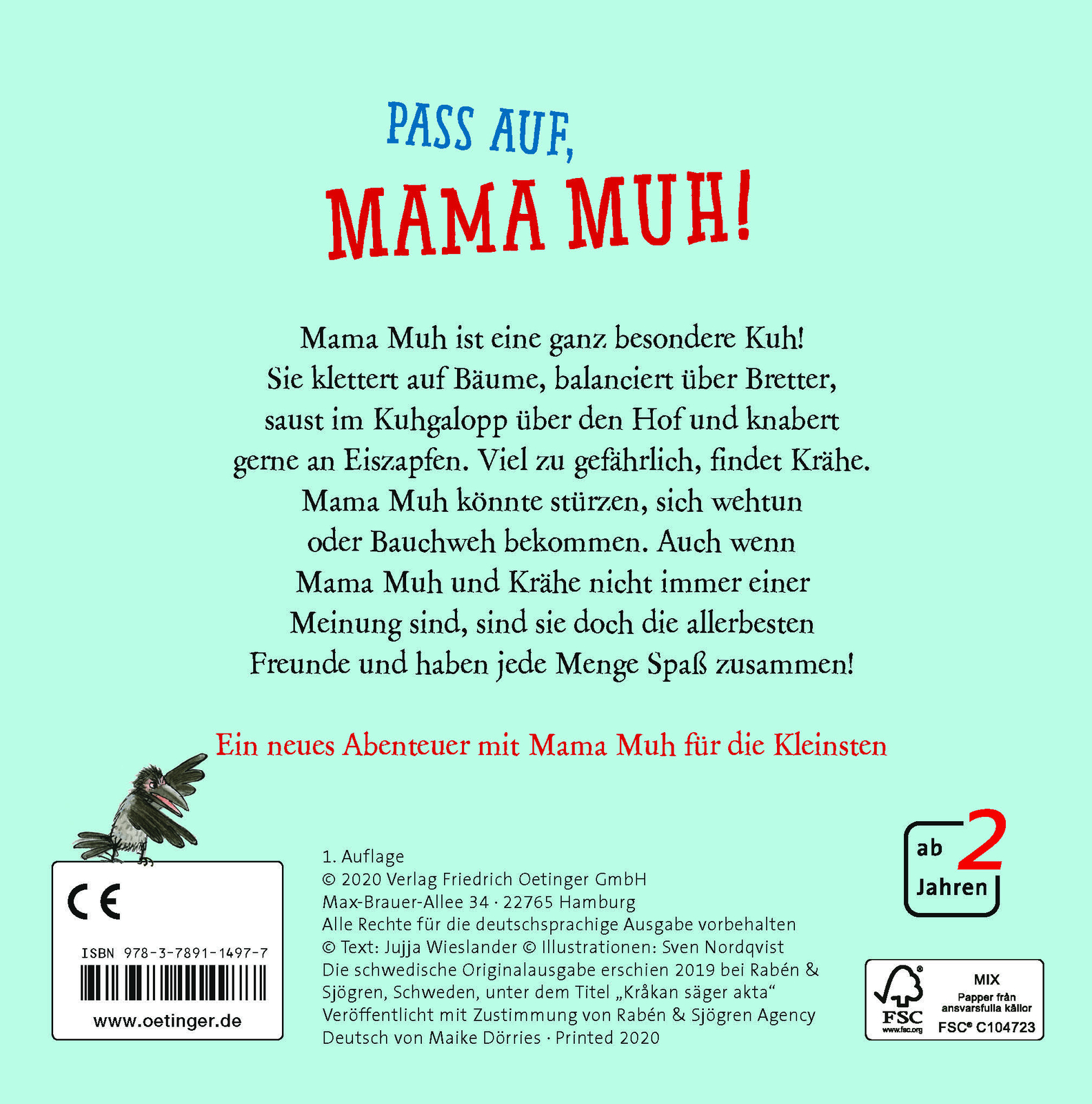 Thumbnail - Jujja Wieslander; Sven Nordqvist; Maike Dörries / Pass Auf, Mama Muh