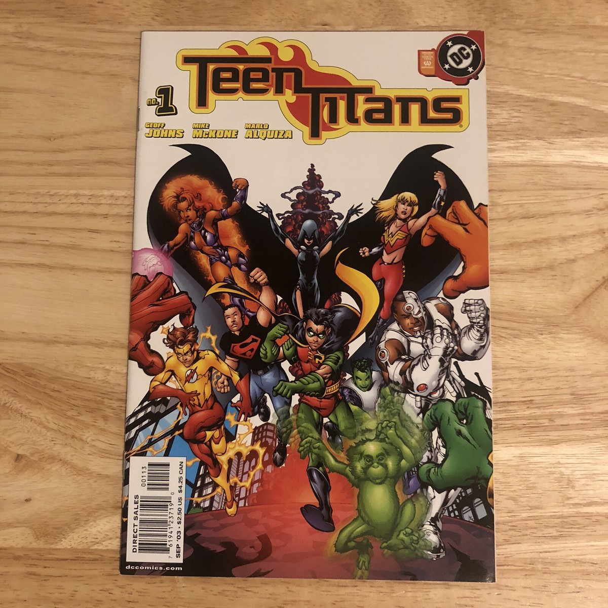 TEEN TITANS (2003) # 1 2ND PRINT VARIANT LOW PRINT RUN Geoff Johns