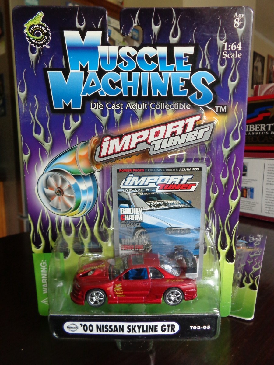2000 NISSAN SKYLINE GTR IMPORT TUNER MUSCLE MACHINES 1/64