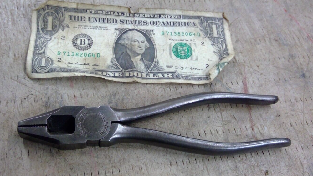 Vintage Kraeuter USA 1830-7 Lineman Pliers Heavy Duty Electrician Tool