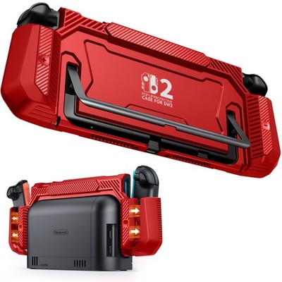 Switch 2 Protective Case with Ergonomic Grip,Hard PC Shell for Switch 2 Joy-con