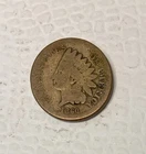 1860 Indian Head Cent, Round Bust, AG Condition