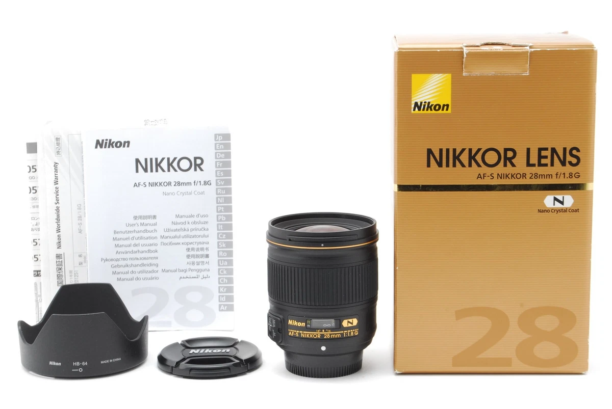Nikon f/1.8 Camera Lenses 28mm Focal for sale | eBay