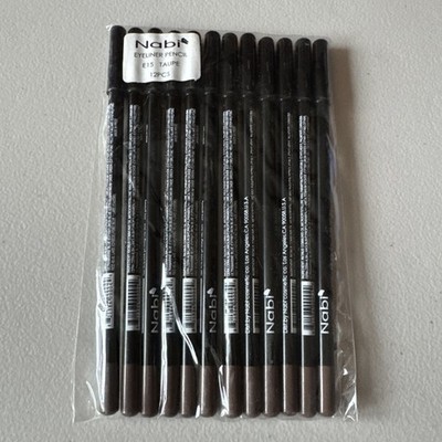 Nabi Eyeliner Pencil E15 Taupe Color 12 Eyeliner Pencils Lot 7 IN Long