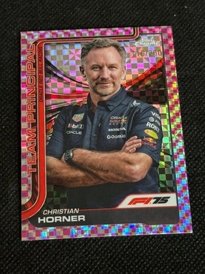 2025 Topps Chrome F1 Christian Horner Team Principal Pink Checker /250 #192