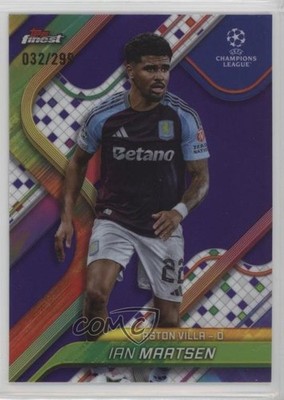 2024 Topps Finest UEFA Club Competitions Purple Refractor /299 Ian Maatsen pe8