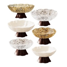 Fruit Bowl Table Centerpiece Decor Pedestal Decorative Bowl