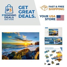 500-Piece Olympic National Park Jigsaw Puzzle - Sunset Serenity for Adults