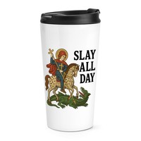 Gift Base Isolier-Reisebecher 16Oz Metall Weiß Mit Spruch