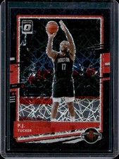 2020-21 Panini Donruss Optic P.J. Tucker Black Velocity Prizm #/39 Rockets