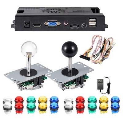This DIY arcade kit, Pandora's Box, includes 2800 games and 20 LED buttons...