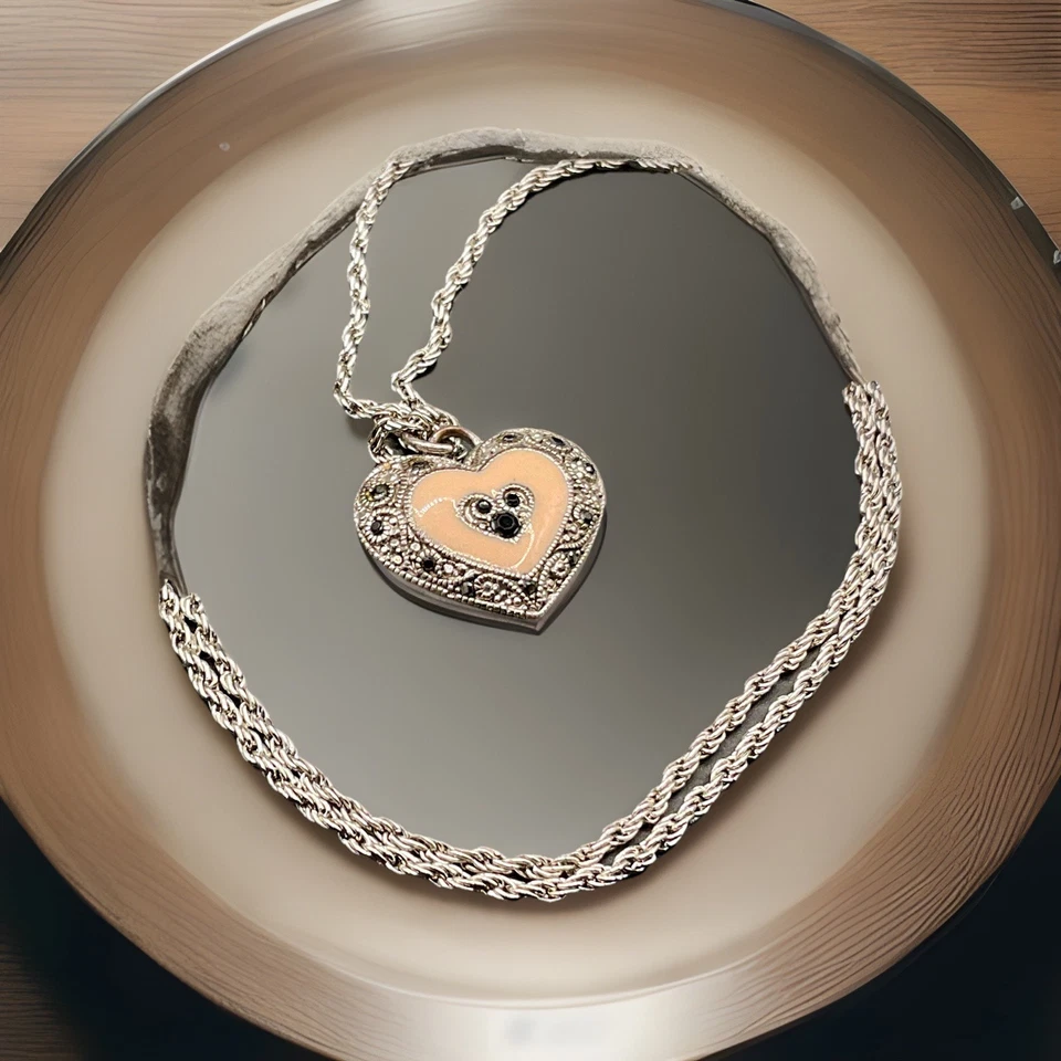 Брайтон розовый сердце сняты с производства подвеска ожерелье 28» - Изображение 3 из 4