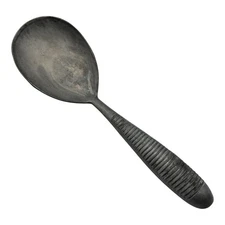 Vintage Aluminum Ice Cream Paddle Scoop Ribbed Handle Marked Taiwan