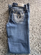 Miss Me Girls Size 12 Jeans Mid-Rise Flare
