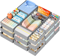 Dimj Schubladen Ordnungssystem Schubladen Organizer - 21Er Set Faltbare Aufbewah