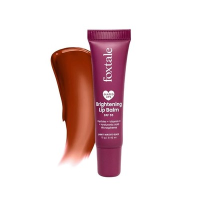 Foxtale SPF 30 Brightening Lip Balm for Dark Lips | Light Mauve Glaze 12g