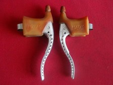 Vintage Spidel MAFAC brake levers factory Drilled Tan Hoods Road Bike Eroica