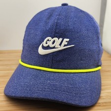 Nike Golf Hat, Indigo Fog Cap, Rope, Classic 99, Dri-Fit, Aerobill, Strapback  